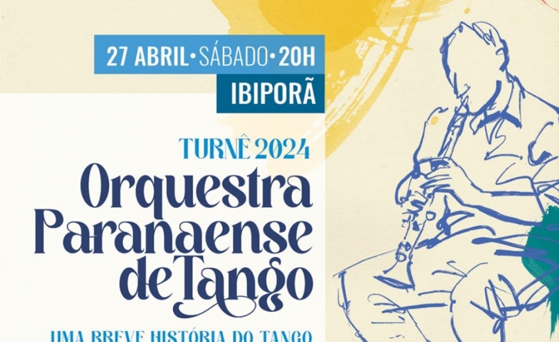 Orquestra Paranaense de Tango apresenta música e dança em Ibiporã