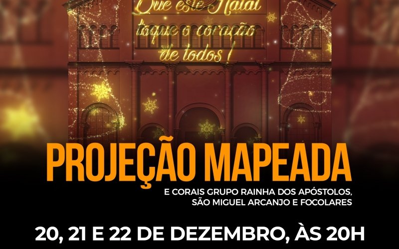 Prefeitura de Ibiporã promoverá, em projeção mapeada, show de imagens na fachada da Igreja Matriz 