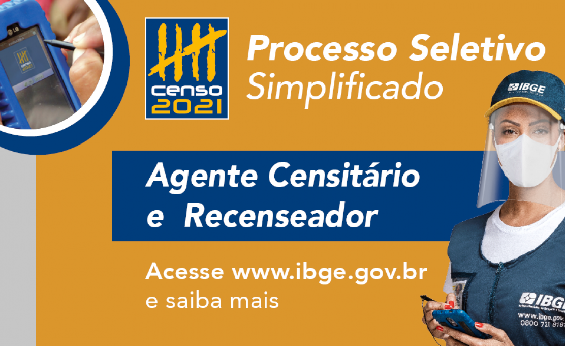 Processos Seletivos do IBGE oferecem 54 vagas em Ibiporã