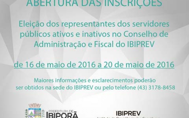 Comunicado do Instituto de Previdência dos Servidores Públicos do Município de Ibiporã