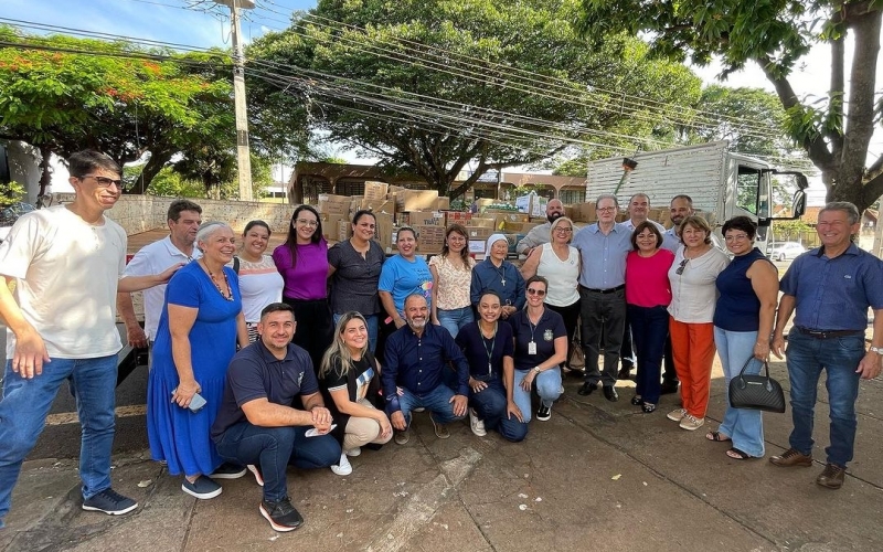 A entrega das doações da Gincana Solidária deixou uma marca positiva no aniversário de Ibiporã
