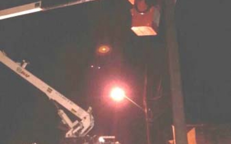 Luminárias passam a ser trocadas à noite em Ibiporã