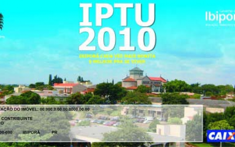 Desconto de 20% para o IPTU à vista