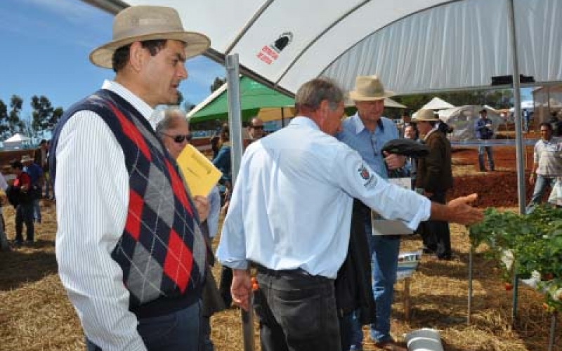 Prefeito José Maria e agricultores visitam Hortinorte 2013