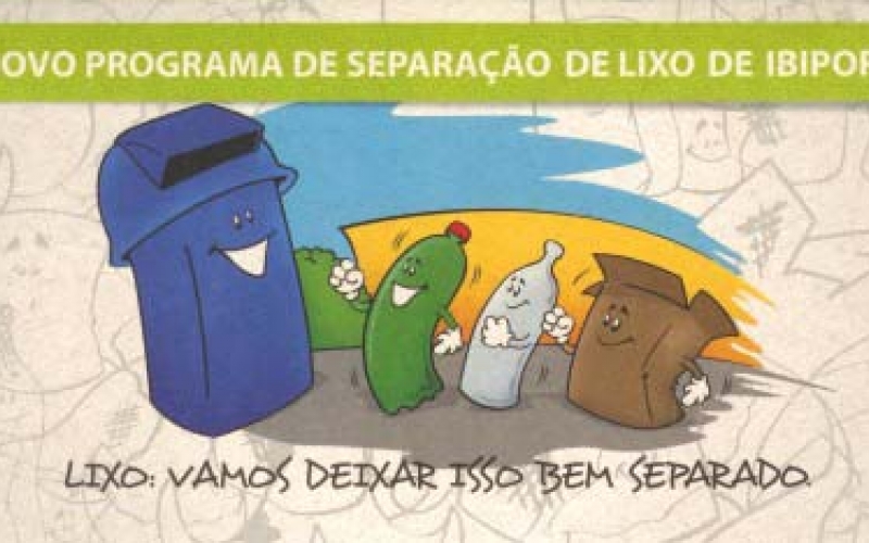 Ibiporã tem programa inédito de separação de lixo