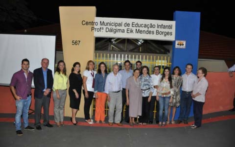 Reinauguração do CMEI Profª Dálgima Eik Mendes Borges reúne centenas de pessoas
