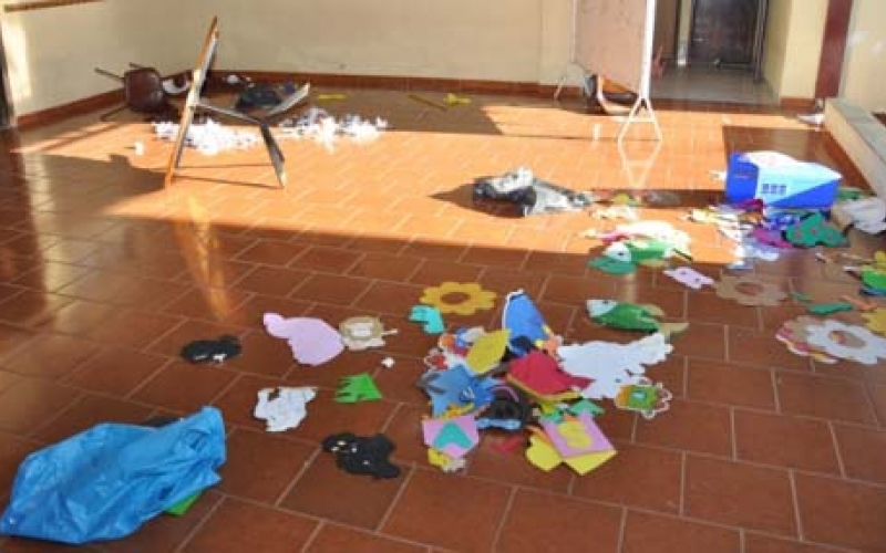 Vandalismo em Centros de Educação Infantil