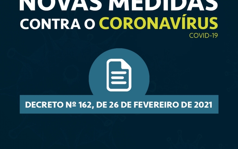 Novo Decreto Municipal nº 162 traz medidas oficiais de combate à COVID-19, em Ibiporã. Conheça o documento publicado