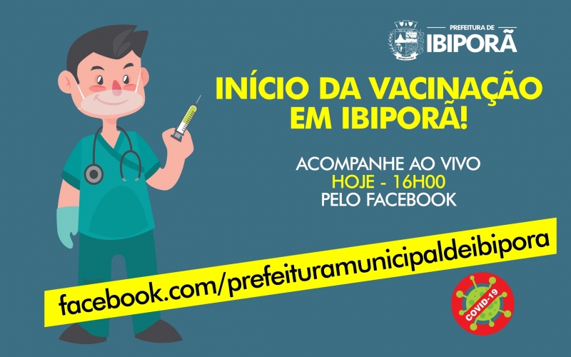 Início da vacinação contra a COVID-19 em Ibiporã