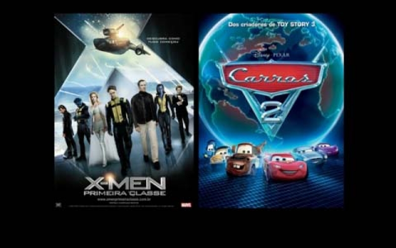 'Carros 2' e 'X-Men - Primeira Classe' no Cine Teatro