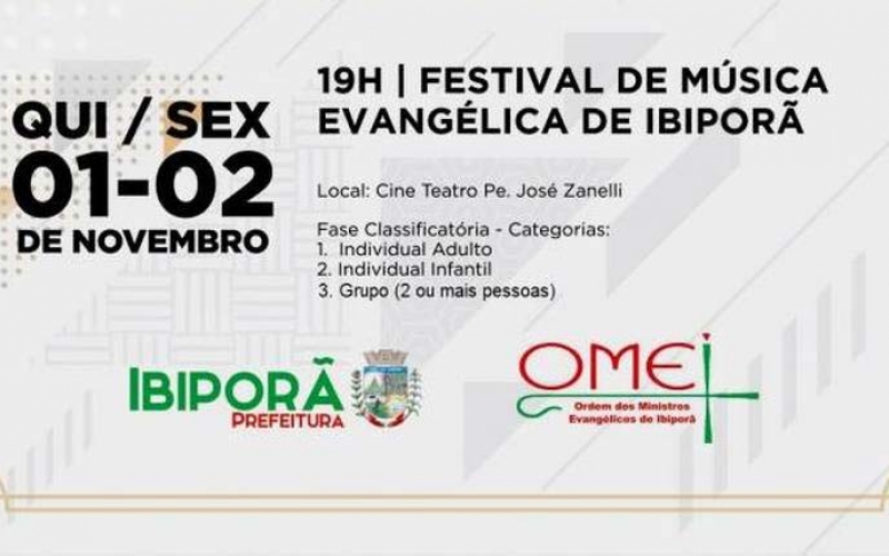 Festival de Música Evangélica de Ibiporã dias 1 e 2