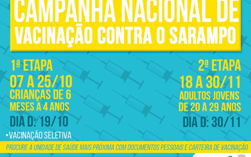 Ibiporã dá início à Campanha Nacional de Vacinação contra o Sarampo