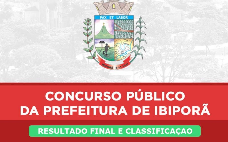 Prefeitura divulga resultado final e classificação do Concurso Público n.º 039/2019