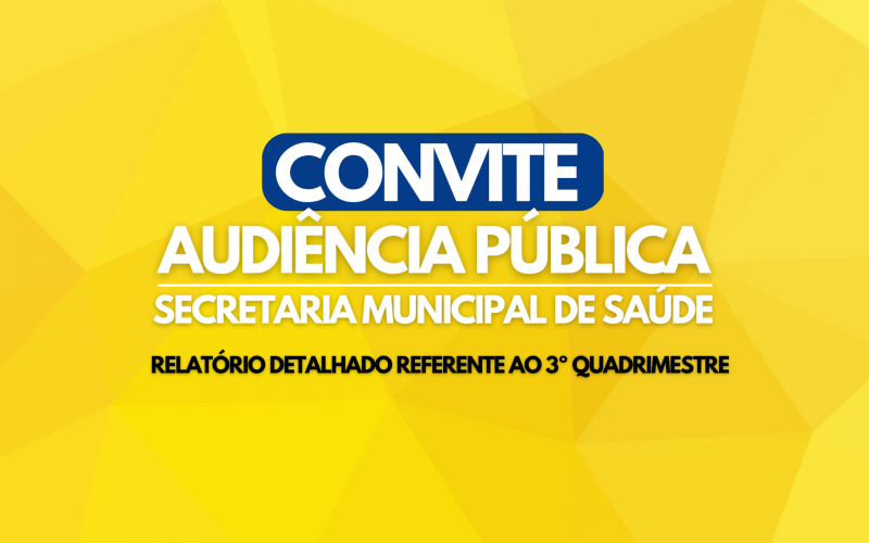 CONVITE - Audiência Pública 
